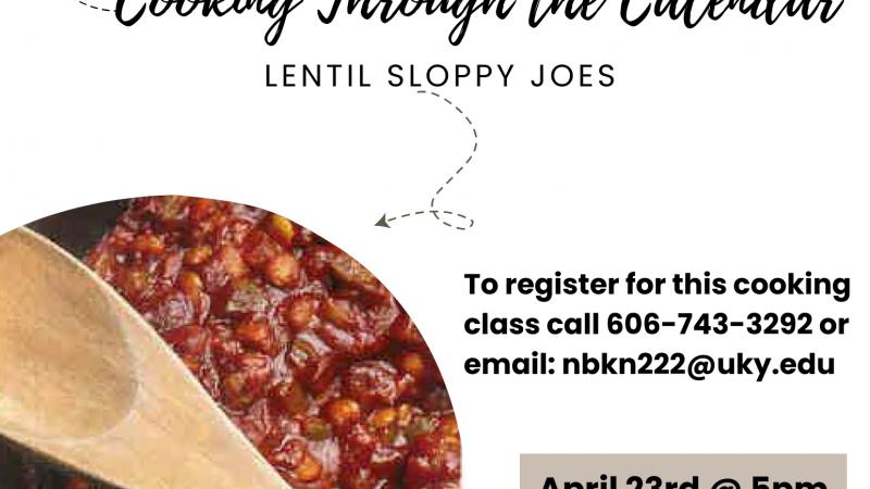 April 2024 Cooking Through the Calendar flyer