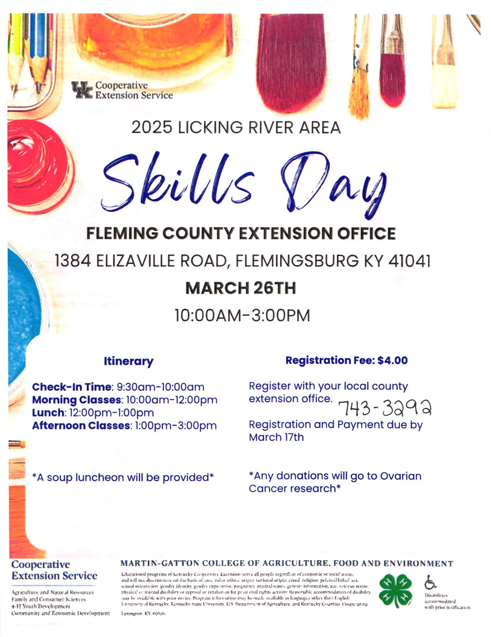 2025 Skills Day Flyer