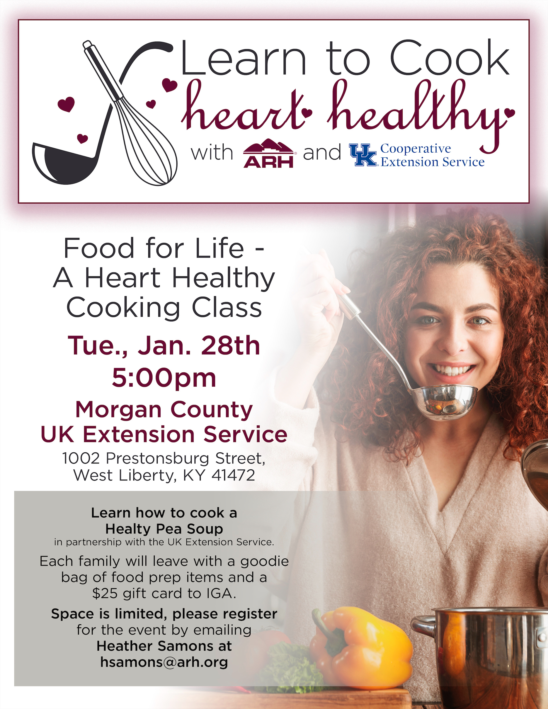 Cooking Through the Calendar Flyer Jan 2025