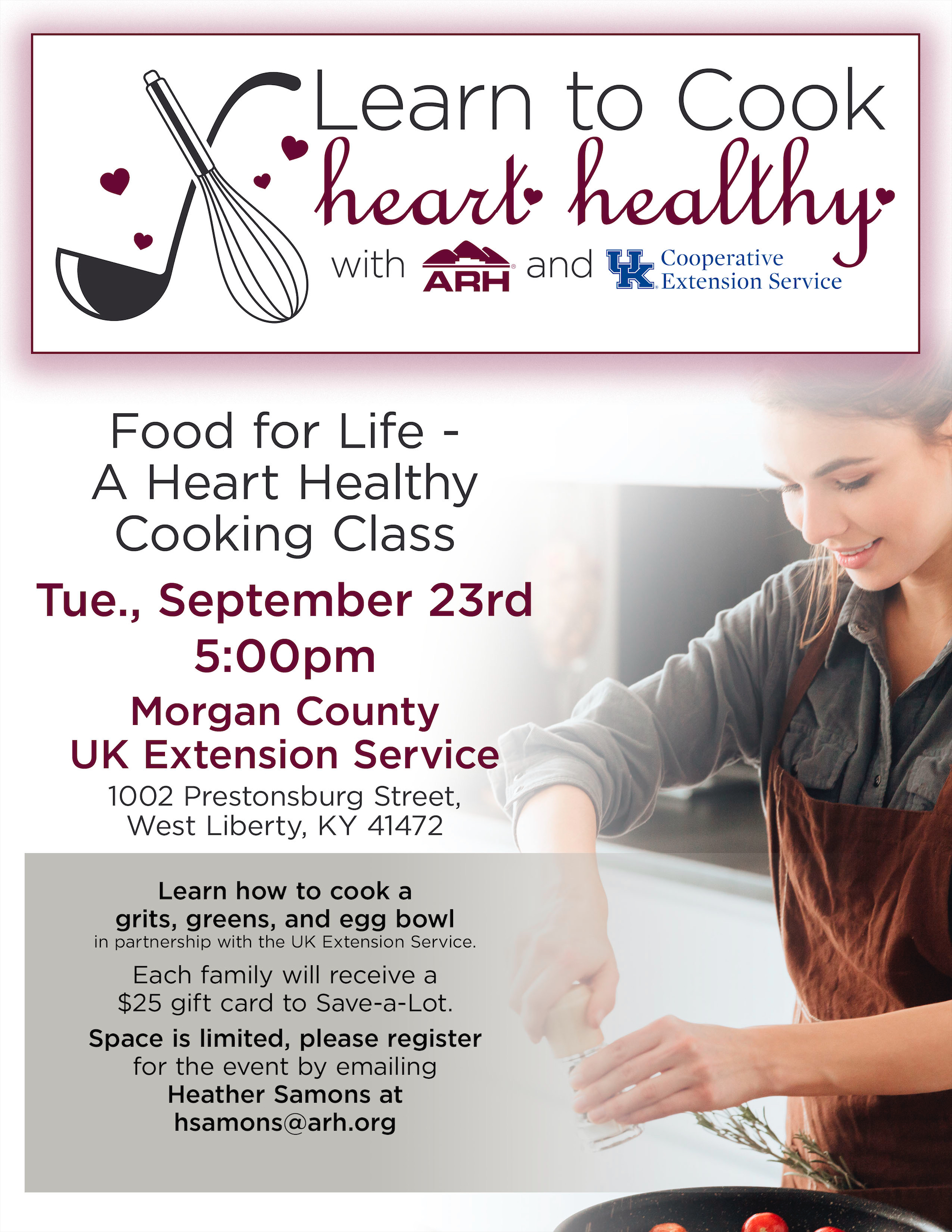 Cooking Through the Calendar with ARH flyer