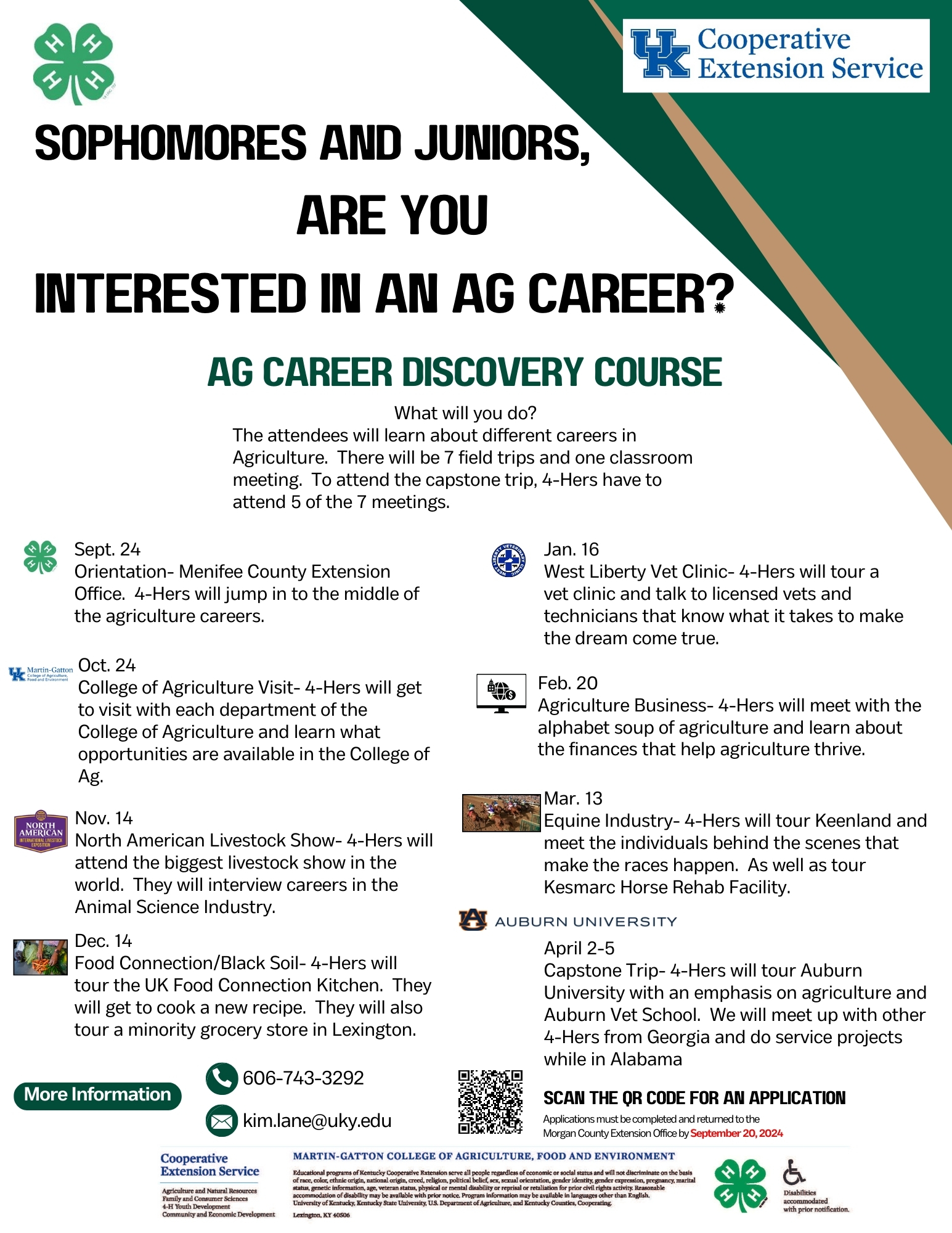 Ag Career Discovery Course Flyers