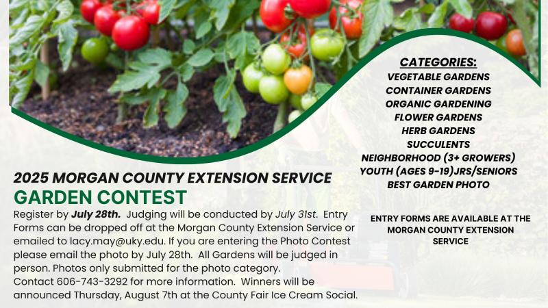 2025 Garden Contest Flyer