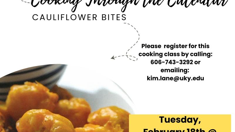 Cooking Through the Calendar Flyer